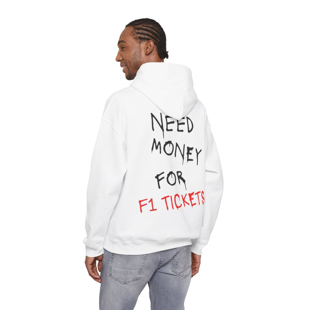 Need Money for F1 Tickets (Back Printed) Graphic Hoodie